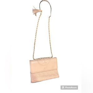 Tory Burch Fleming Shoulder Bag - Shell Pink Used